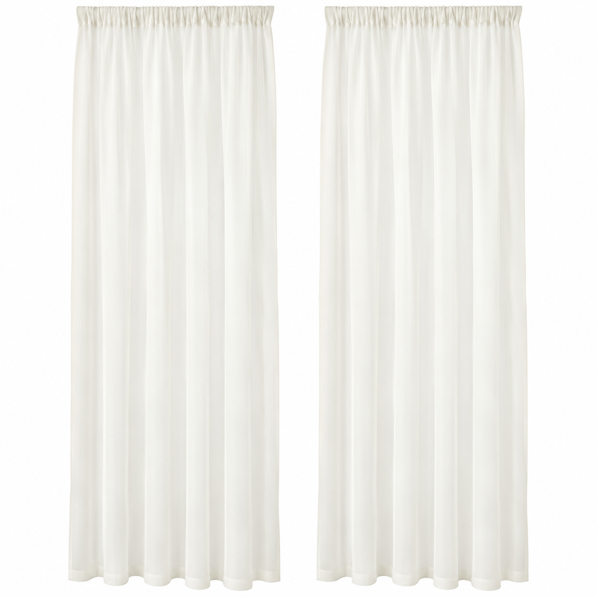 Sheer Curtain Panels - 2 Pack