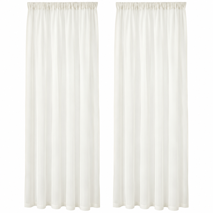 Sheer Curtain Panels - 2 Pack