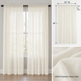 Sheer Curtain Panels - 2 Pack
