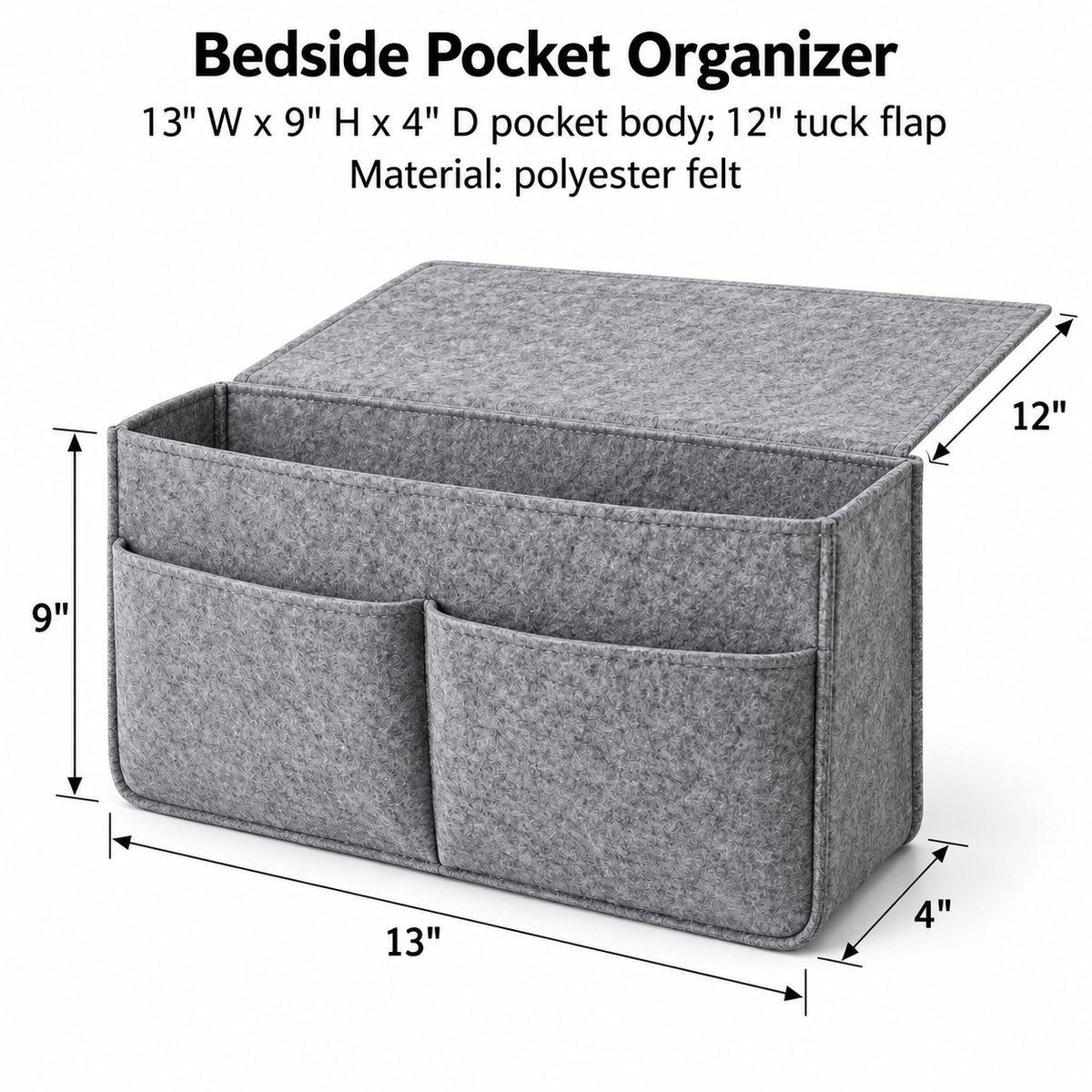 Bedside Pocket Organizer