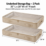 Underbed Storage Bag - 2 Pack