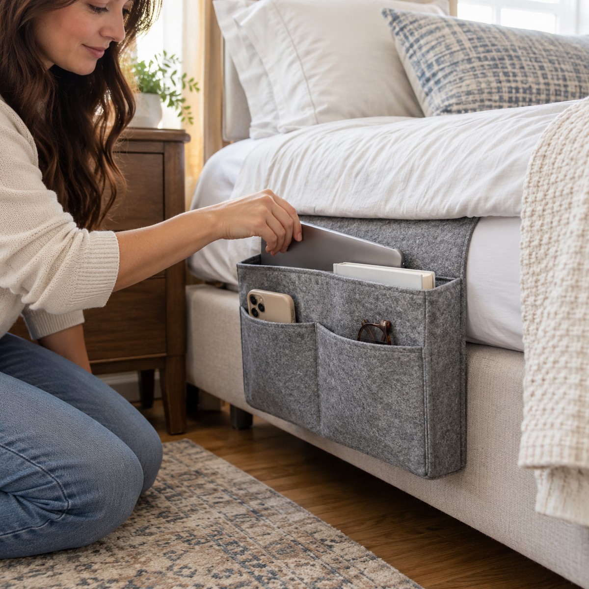 Bedside Pocket Organizer