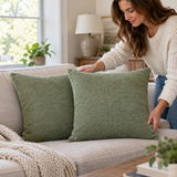 Chenille Pillow Covers - 2 Pack